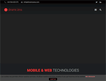 Tablet Screenshot of dinamicarea.com